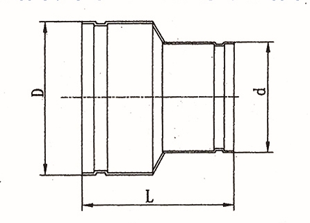 溝槽式管件-溝槽異徑直通、溝槽卡壓異徑直通